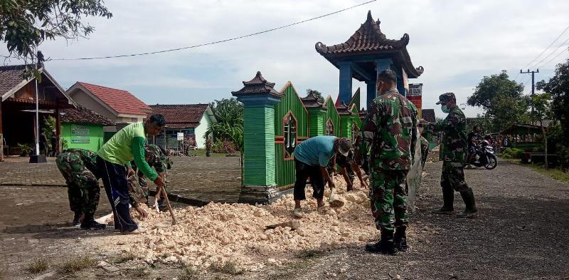 Sambut Pembukaan TMMD 110 Bojonegoro, Tim Satgas Siapkan Lokasi