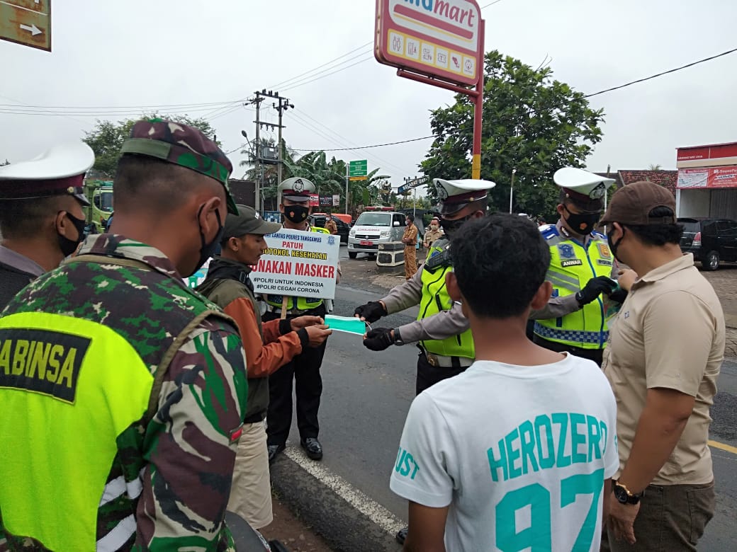 Satgas Covid Tanggamus Kembali Gelar Operasi Yustisi di Rest Area Pugung