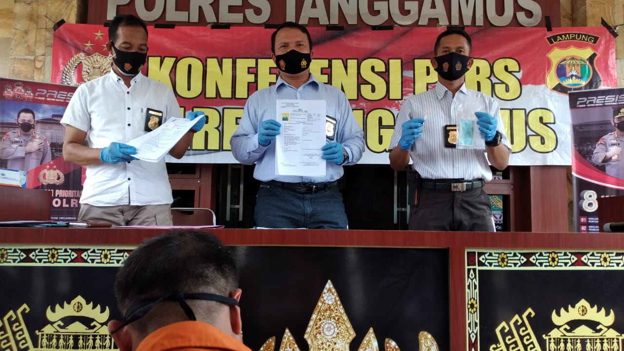 Jadi DPO, Mantan Kakon di Pematang Sawa Ditangkap Polres Tanggamus dalam Kasus Penipuan