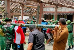 Program Aladin, Jadi Sasaran Fisik TNI Manunggal Membangun Desa 110 Di Bojonegoro