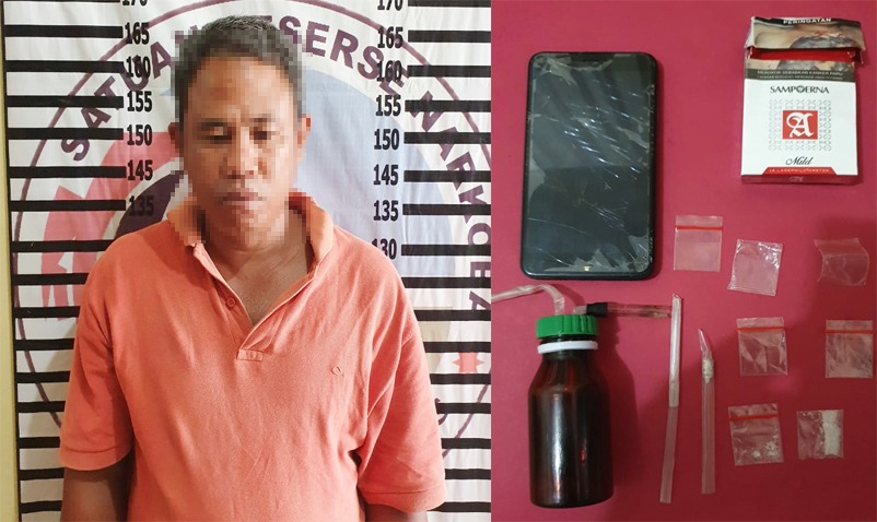 Satresnarkoba Polres Tulang Bawang Gerebek Rumah Tempat Transaksi Narkotika