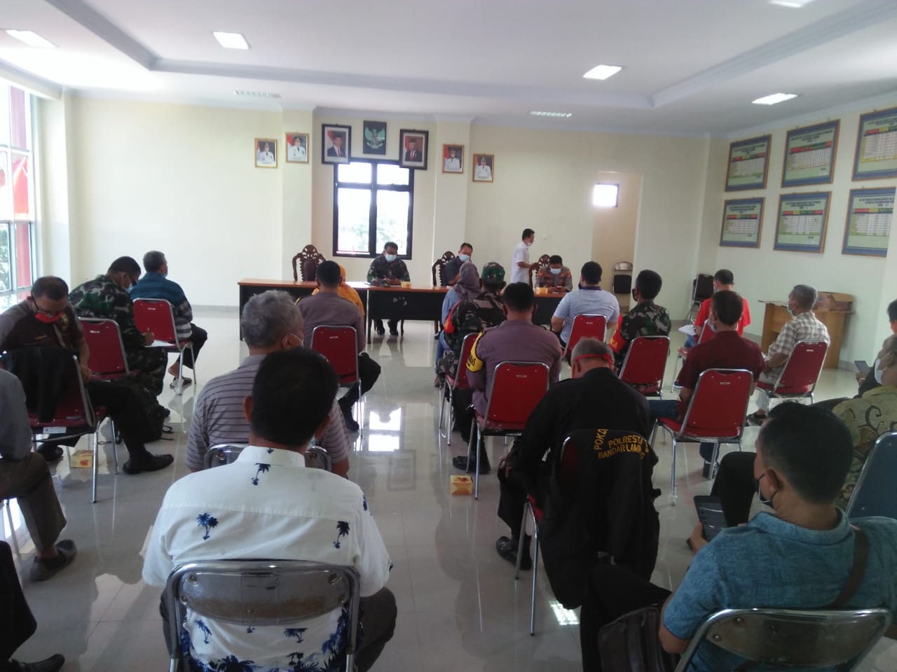Wadanramil 410-01/Panjang Hadiri Pembentukan Gugus Tugas Penanganan Covid-19