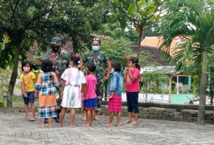 Satgas TMMD 110 Bojonegoro Berikan Materi Kebangsaan Siswa SDN 1 Jatimulyo