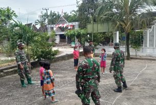 TMMD 110 Bojonegoro, Satgas Ajari Siswa Jatimulyo Bermain Gobak Sodor