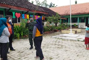 Satgas TMMD 110 Bojonegoro Tatap Muka Dengan Siswa SDN 1 Jatimulyo