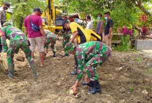 Sinergitas TNI-Polri Dan Masyarakat, Wujud Kemanunggalan Program TMMD 110 Bojonegoro