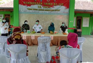 Dinkes Bojonegoro, Berikan Sosialisasi Prokes Dilokasi TMMD 110 Bojonegoro