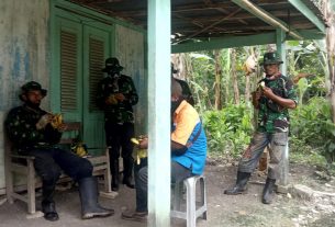 Satgas TMMD 110 Bojonegoro Menginap Dirumah Warga Sekitar