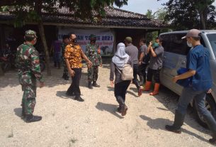 Satgas TMMD 110 Bojonegoro Sambut Tim Dinas Peternakan Hewan