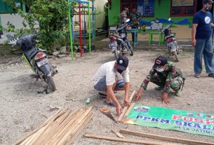 Satgas TMMD 110 Bojonegoro Dirikan Posko PPKM Berbasis Mikro