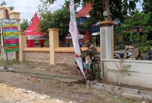 Satgas TMMD 110 Bojonegoro Persiapkan Kunjungan Forkopimda Jawa Timur