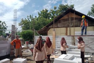 Satgas TMMD 110 Bojonegoro Kerjakan Pembangunan SDN IV Ngrancang