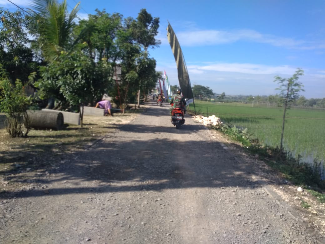 Satgas TMMD 110 Bojonegoro Cek Rute Jalan Upacara Pembukaan TMMD