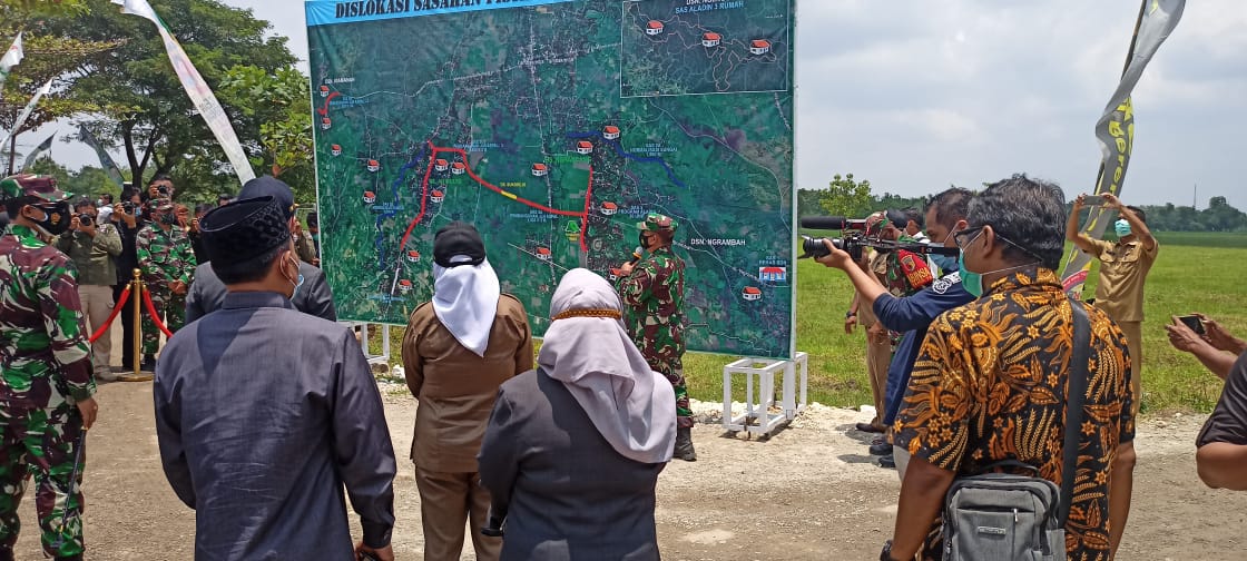 Kasdim, Atur Tugas Satgas TMMD 110 Bojonegoro Di Tambakrejo