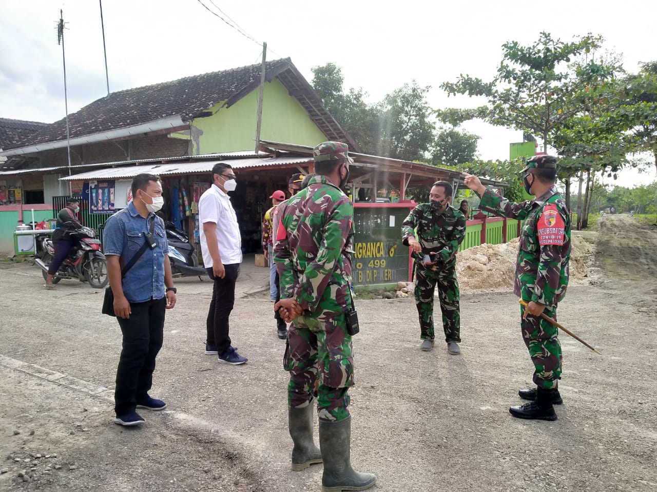 Dansatgas Terjun Langsung Tinjau Sasaran Program TMMD Bojonegoro