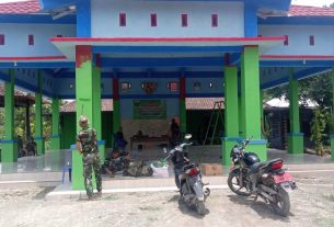 Satgas TMMD 110 Bojonegoro Benahi Kantor Desa Jatimulyo