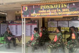 Demi Suksesnya Program, Dansatgas TMMD Bojonegoro Terus Koordinasi Dengan Korlap