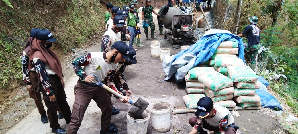 Pembentukan Karakter Pramuka Saka Wira Dilokasi TMMD Reguler Kodim Wonogiri
