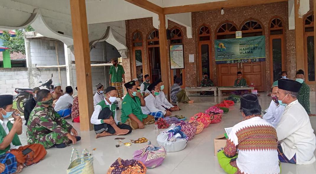Peringatan Harlah NU Ke- 95, Satgas TMMD Kodim Bojonegoro Ikuti Istighosah