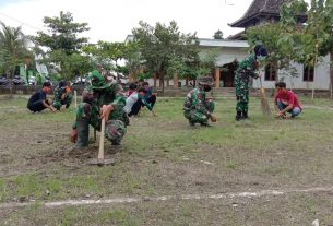 Satgas TMMD Kodim Bojonegoro Ajak Hidup Sehat dan Jaga Kebersihan