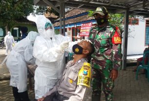 TMMD 110 Bojonegoro Di Tambakrejo, Dinkes Gelar Swab Antigen Secara Berkala