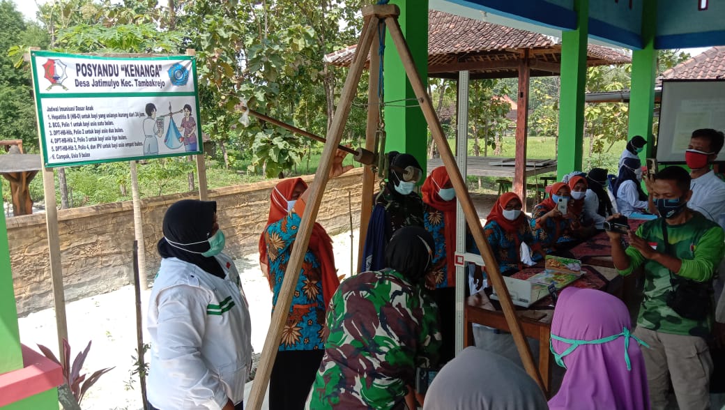 Dinkes Bojonegoro, Paparkan Pentingnya Gizi Pada Anak Dilokasi TMMD