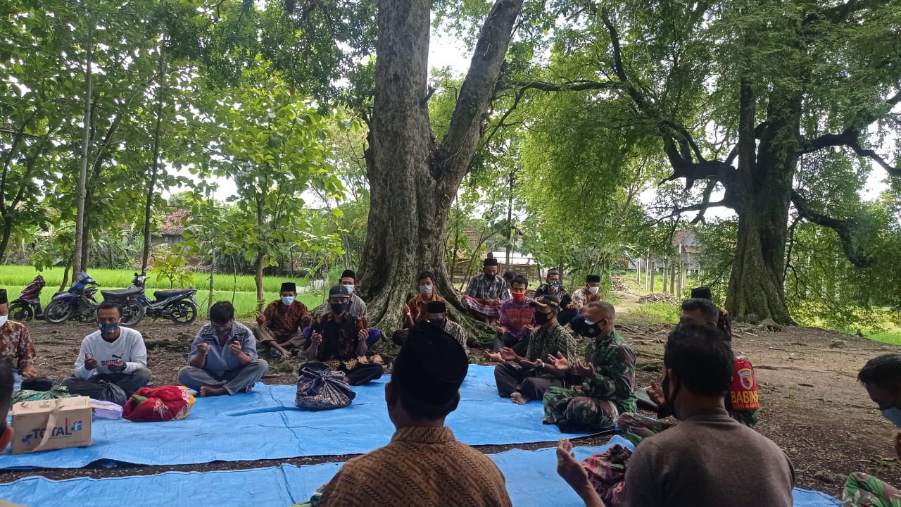 Satgas TMMD 110 Bojonegoro Hadiri Acara Sedekah Bumi