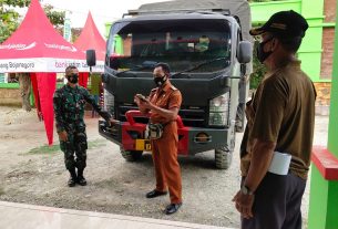 Kedatangan Personel TMMD Bojonegoro Disambut Dan Diterima Langsung Kades Jatimulyo