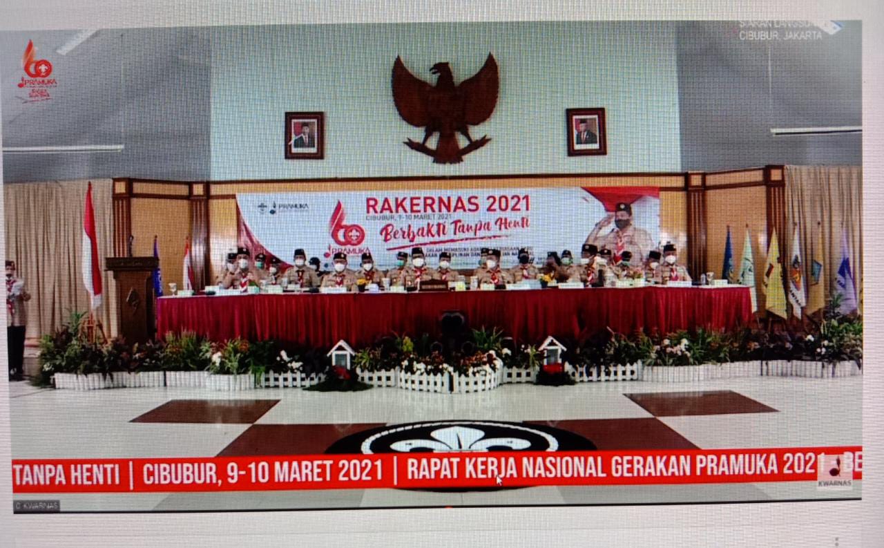 Wagub Chusnunia Chalim Ikuti Rakernas Pramuka dan Peringatan Hari Tunas Gerakan Pramuka Tahun 2021