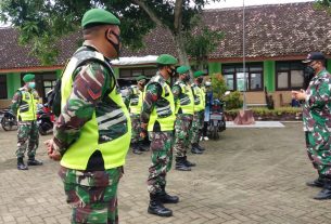 Satgas TMMD 110 Kodim Bojonegoro Apel Gladi Pasukan