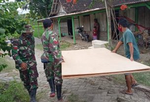 Rehab Rumah Program Aladin TMMD Kodim Bojonegoro Dikerjakan