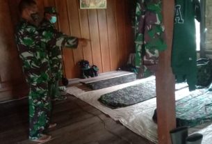 Untuk Kenyamanan Satgas TMMD Kodim Bojonegoro, Rumah Inap Difasilitasi