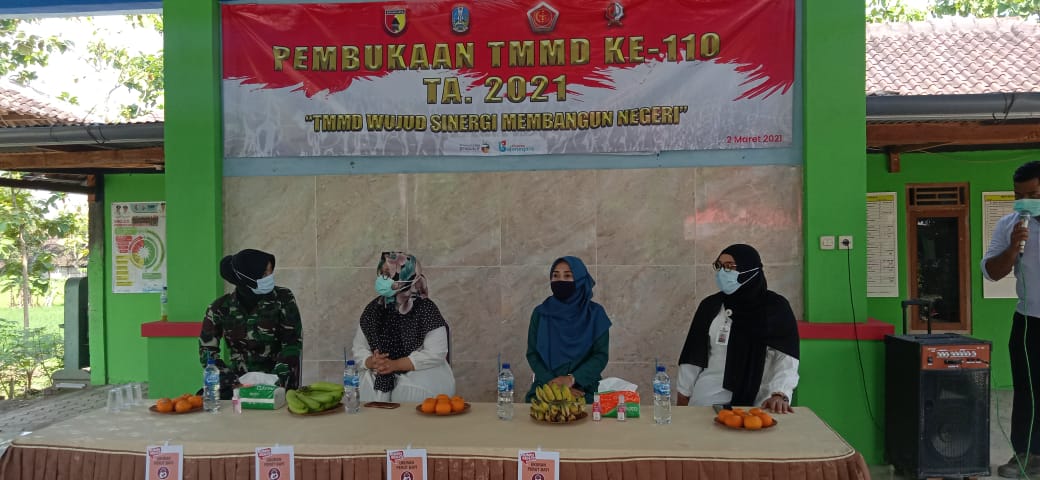 TMMD Kodim Bojonegoro, Serka Ayu (K) Hadiri Giat Posyandu