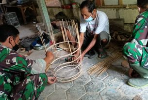 TMMD Kodim Bojonegoro, Masyarakat Sasaran Sadar Patuhi Prokes