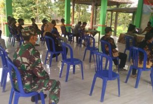 Jemput Bola, Dinas Dukcapil Bojonegoro Gelar Pelayanan Dilokasi TMMD Kodim Bojonegoro