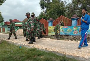 TMMD Kodim Bojonegoro, Pembersihan Jalan Dilakukan Jelang Pemasangan Batu