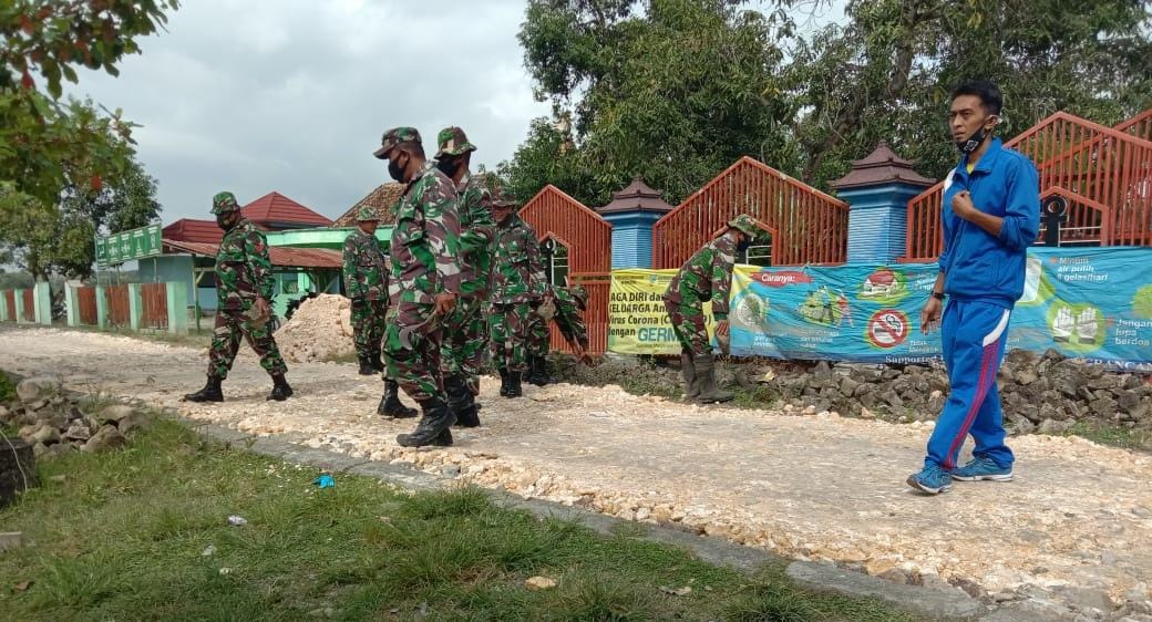 TMMD Kodim Bojonegoro, Pembersihan Jalan Dilakukan Jelang Pemasangan Batu