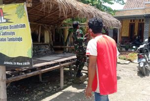 Posko Unik Dari Warga Masyarakat, Untuk Satgas TMMD Kodim Bojonegoro