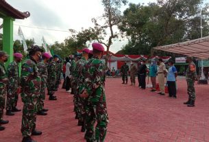 Apel Pagi Satgas TMMD Kodim Bojonegoro, Begini Arahan Kades Ngrancang