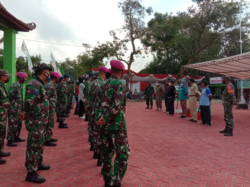 Apel Pagi Satgas TMMD Kodim Bojonegoro, Begini Arahan Kades Ngrancang