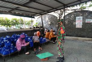 Sertu Rohmad Sosialisasi Penerepan Edukasi PPKM Skala Mikro, Inilah Hapannya