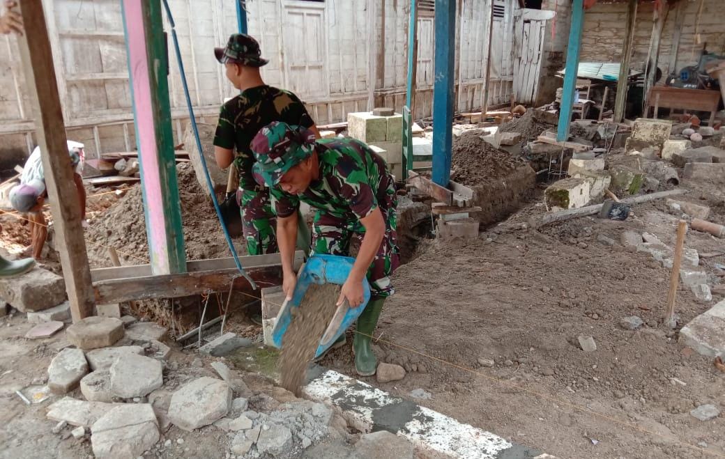 Rumah Muriono Jadi Sasaran Program ALADIN TMMD Kodim Bojonegoro