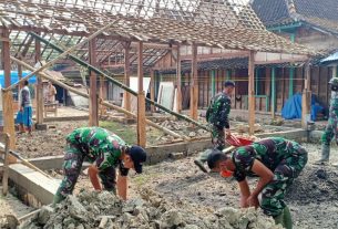 TMMD Kodim Bojonegoro, Satgas Kebut Pembangunan Rumah Surati