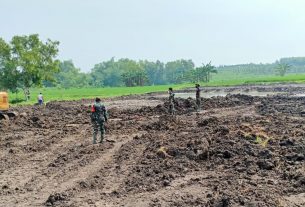 TMMD Kodim Bojonegoro, Normalisasi Sungai Desa Ngrancang Di Kebut