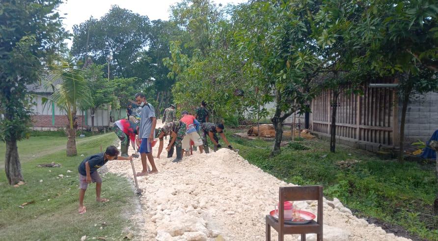 Begini Harapan Masyarakat, Adanya Perbaikan Jalan Program TMMD Kodim Bojonegoro