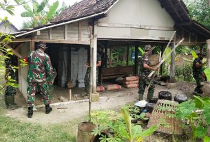 Program Aladin TMMD Kodim Bojonegoro, Rumah Yadiman Dikerjakan