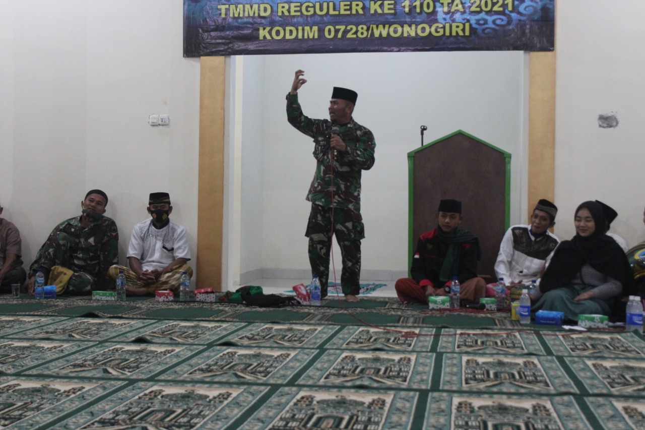Anggota Satgas TMMD Pelda Sucipto, Isi Pengajian Dalam Peringatan Isra' Mi'raj