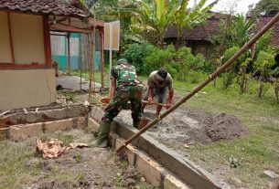 Bu Salamah Dapat Bantuan Rehab Rumah Program Aladin TMMD Kodim Bojonegoro