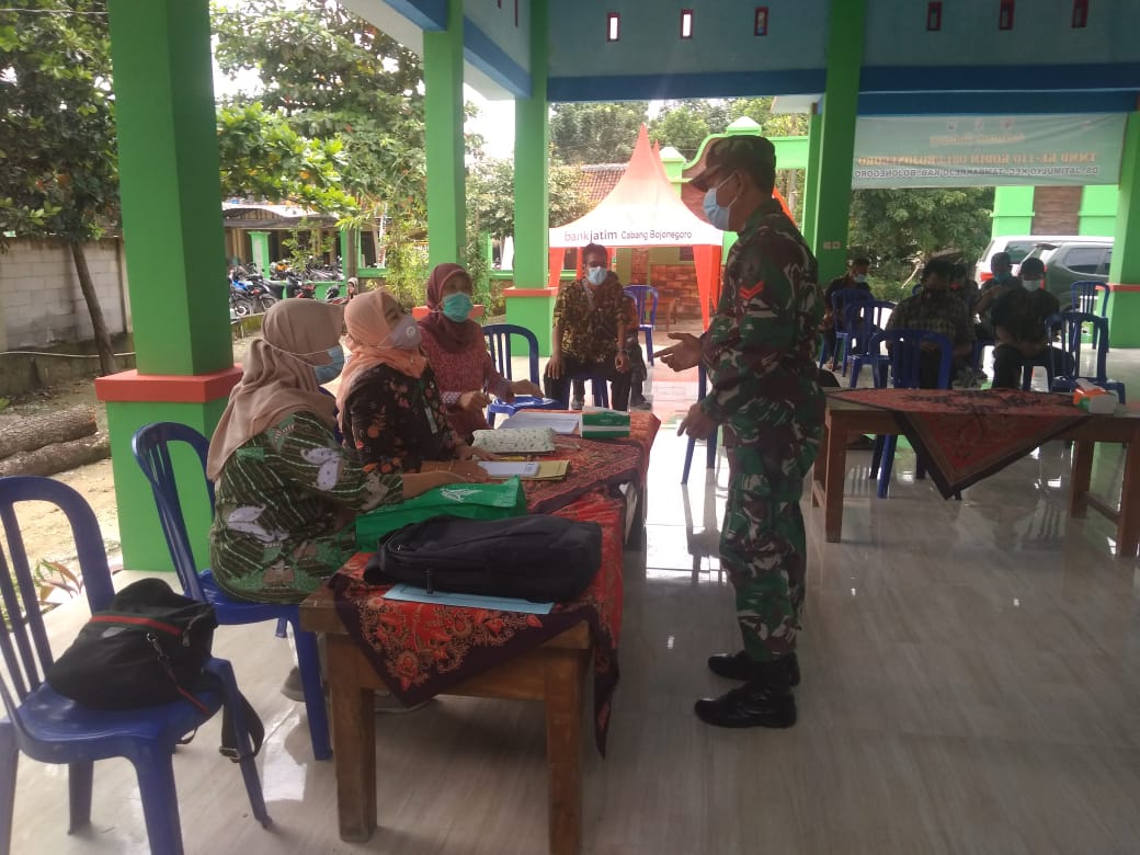 Komsos, Satgas TMMD Kodim Bojonegoro Berikan Saran Masukan Kepada Perangkat Desa