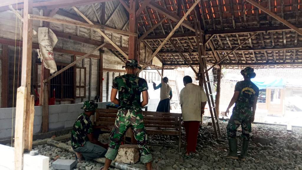 Kerjakan Progam Aladin, Ini Yang Dilakukan Satgas TMMD Kodim Bojonegoro